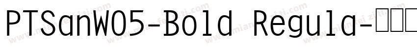 PTSanWO5-Bold Regula字体转换